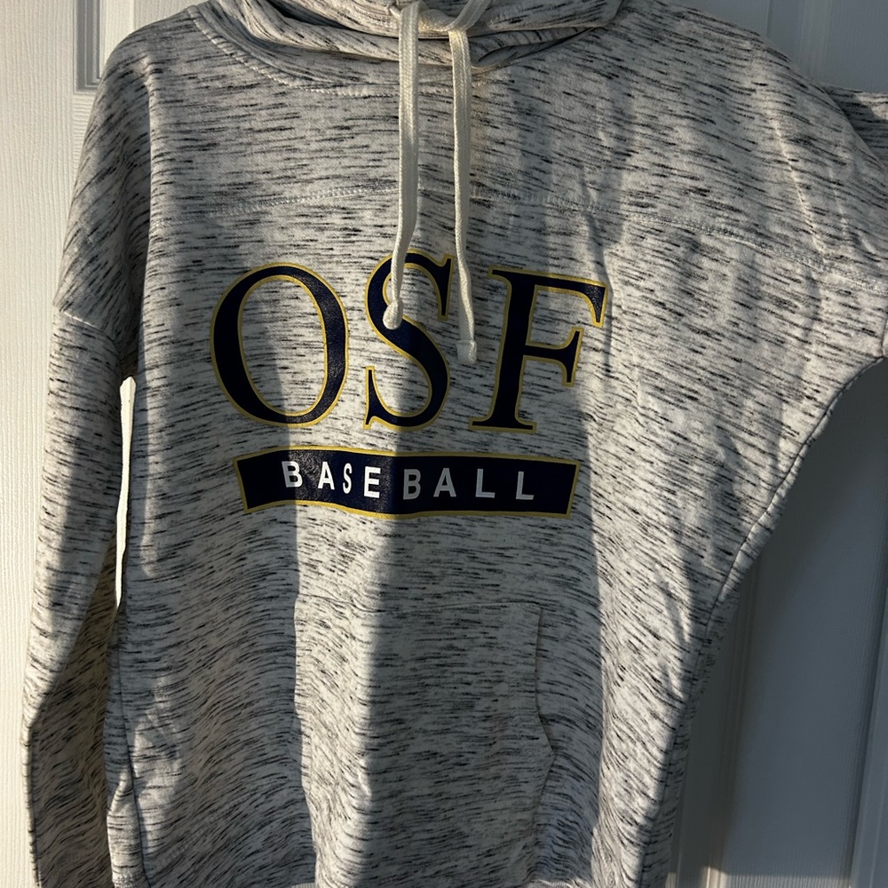 J. America Gray and Navy Baseball Hoodie